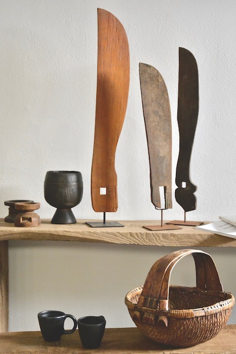 Jinkapa, coupe décorative Gurage vintage en bois – Image 5